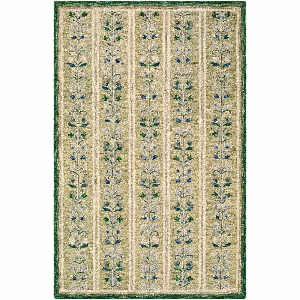 Livabliss Fairfax Hand Tufted Wool Global Rug in Green, Beige, Blue and Yellow, W: 200 cm, D: 275 cm – 2