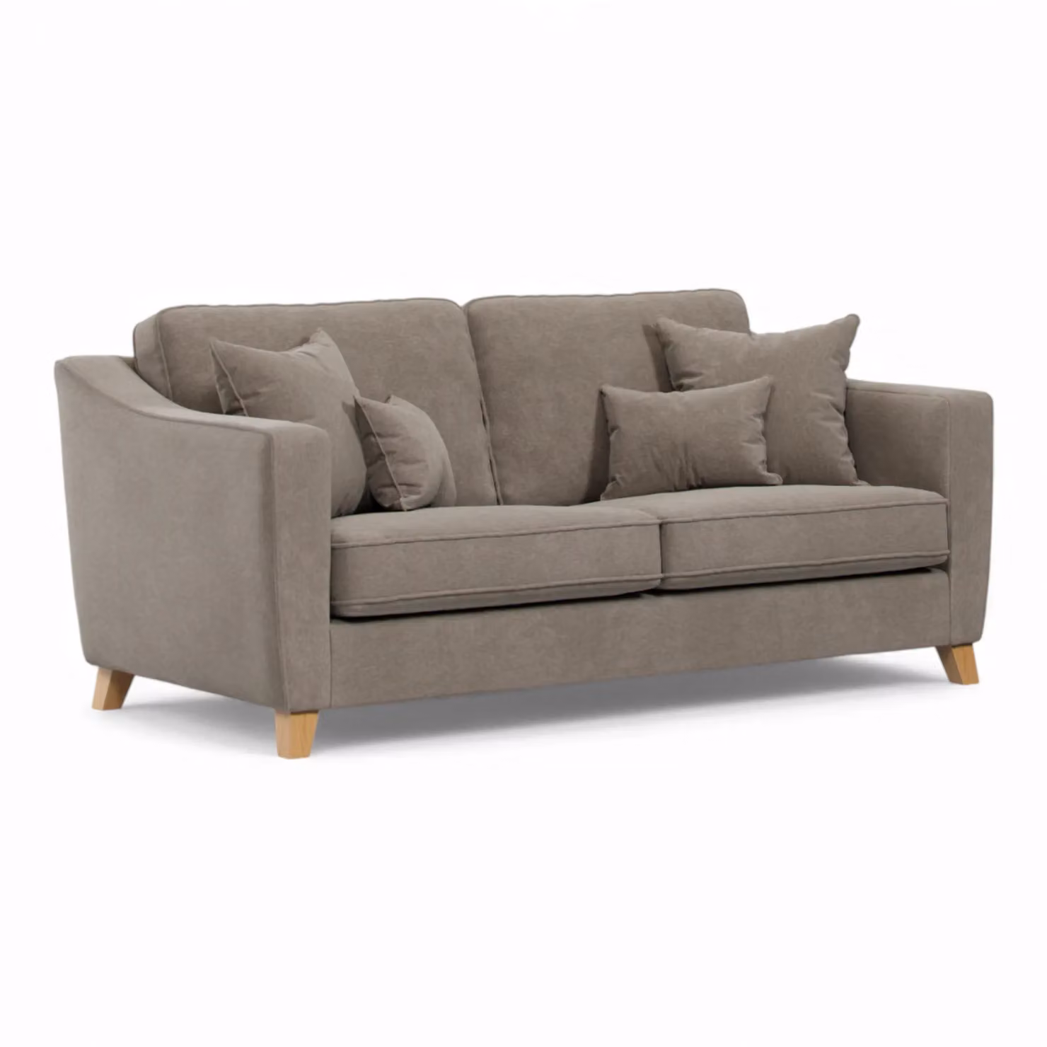 The Great Sofa Company Jackson 3 Seater Chenille Sofa in Light Brown – 2