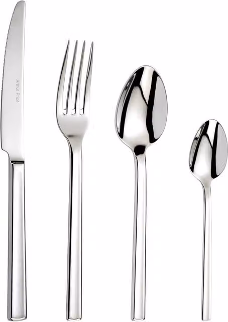 Arthur Price Horizon 24 Piece Stainless Steel Cutlery Set for 6 People in Polished Silver with Case – 1