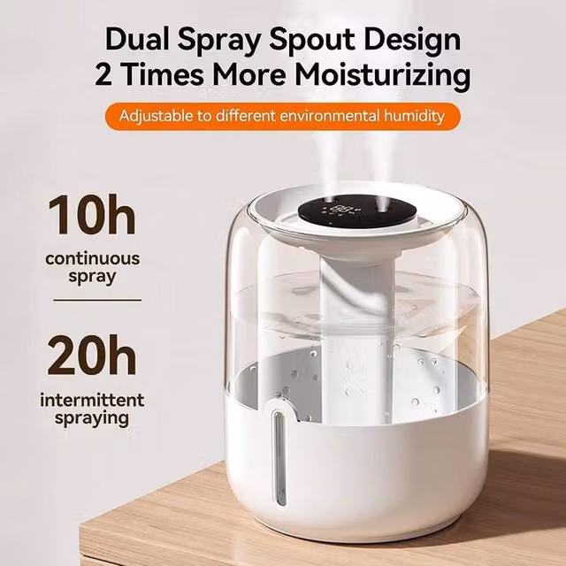 NESTLUNE 6.8L Quiet Cool Mist Ultrasonic Humidifier in White