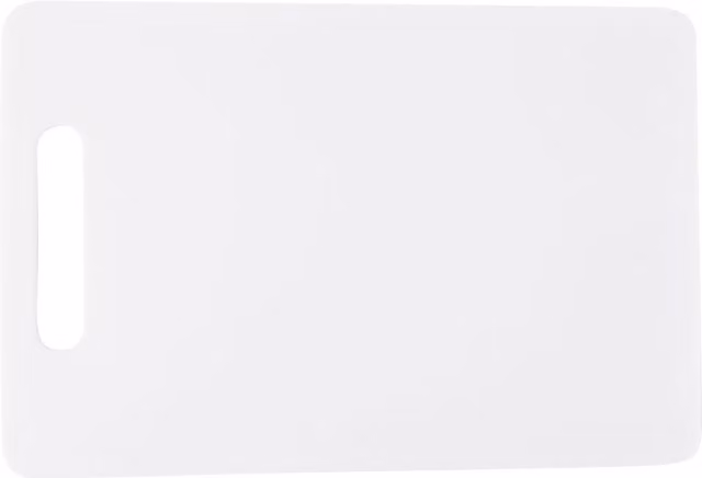 KitchenCraft Reversible Small White Polyethylene Plastic Rectangular Chopping Board