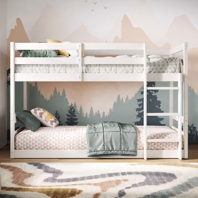 Rest Relax Saturn Shorty Bunk Bed in White