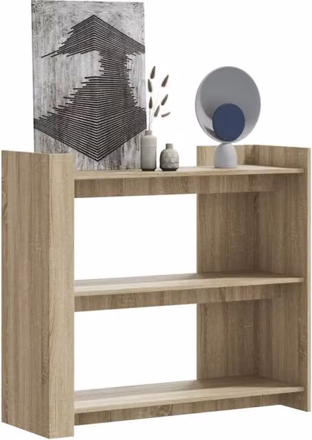 Berkfield Home Sonoma Oak Console Table in Brown, W/D/H: 100 x 35 x 90 cm – 1