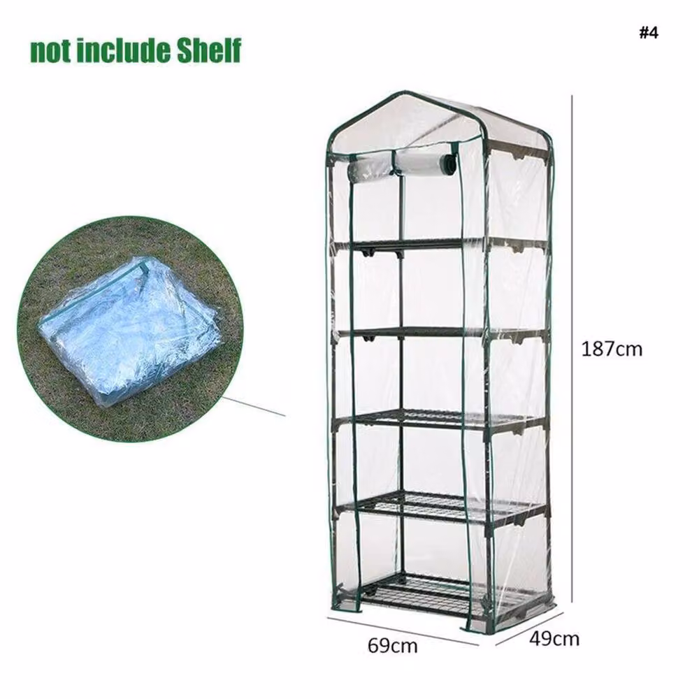 Nordara 5 Tier Greenhouse Replacement Cover in Transparent PVC, 0.6m2 – 2
