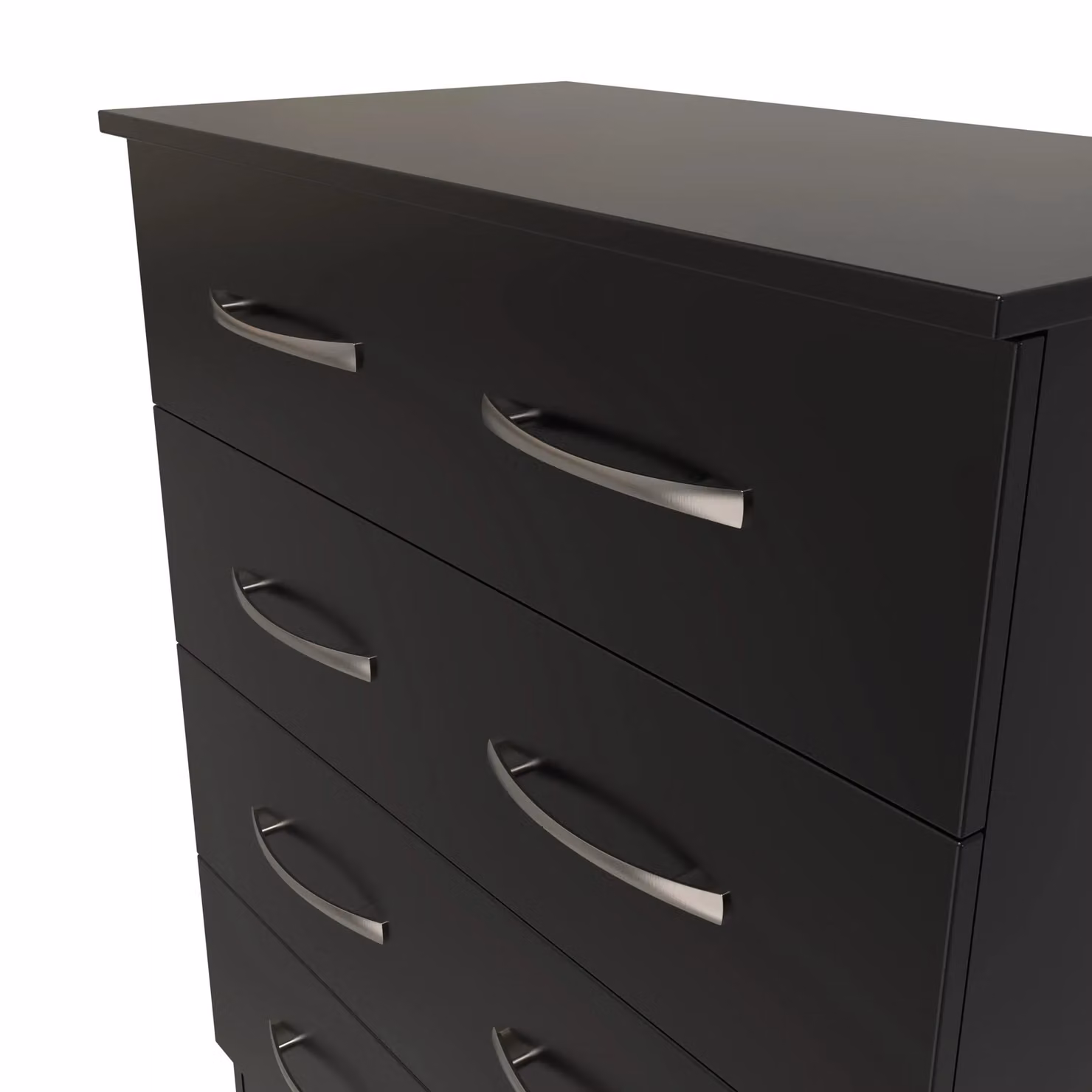 Ready Assembled 2 U Hampshire 4 Drawer Chest in Black – 3