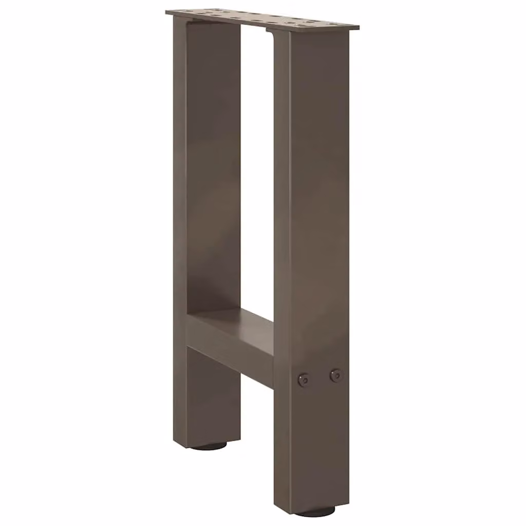 Berkfield Home Steel Coffee Table Legs, Grey, 2 Pieces, W: 28 cm, H: 42-43 cm – 3