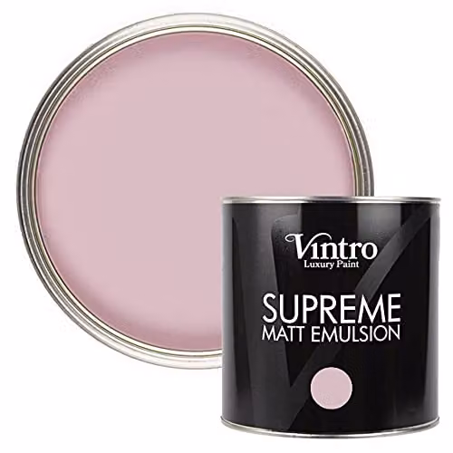 Vintro Luxury Matt Emulsion Multi Surface Paint in Olivia Pink, 2.5 Litres – 1