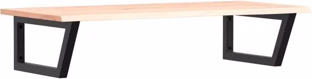 Berkfield Home Wall Mounted Basin Shelf in Brown Oak and Steel – 1