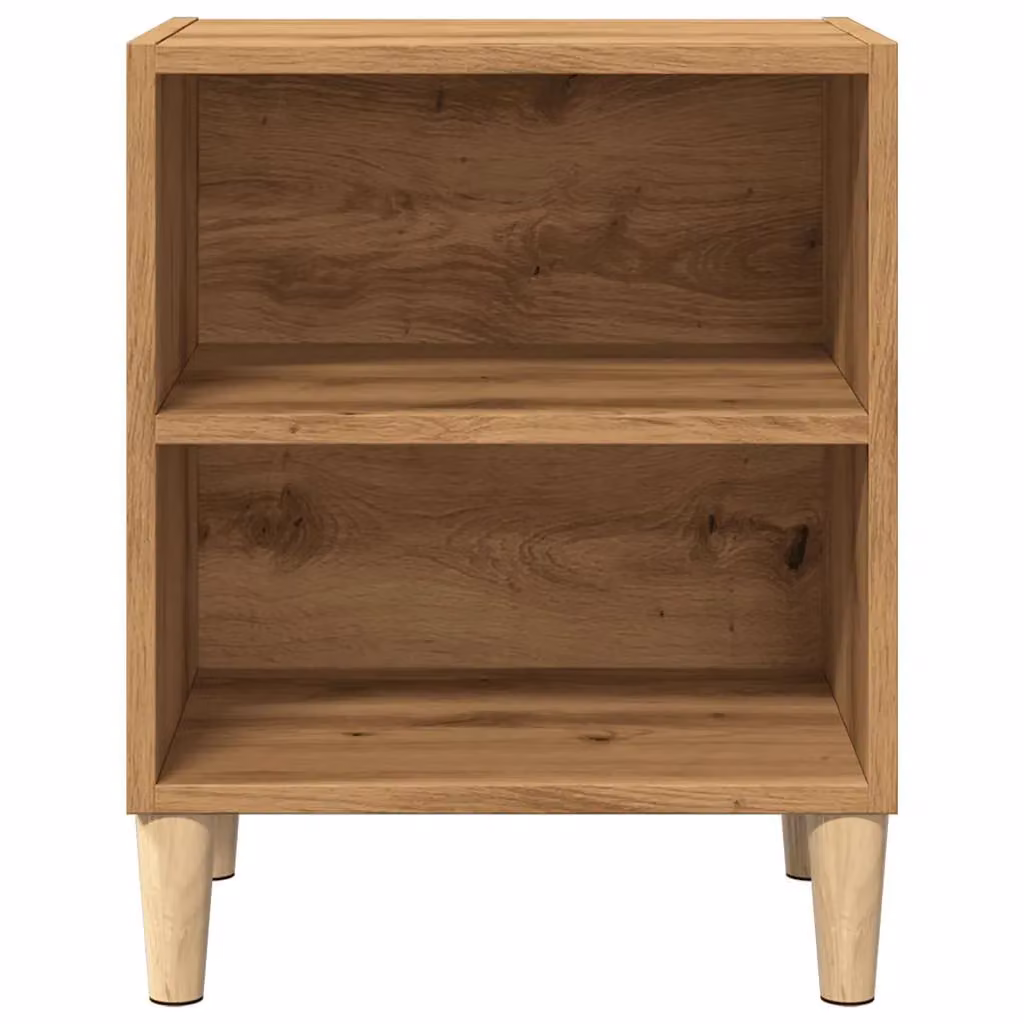 Berkfield Home Artisan Oak Bedside Cabinets, 2 Piece Set in Brown, W/D/H: 40 x 30 x 50 cm – 3