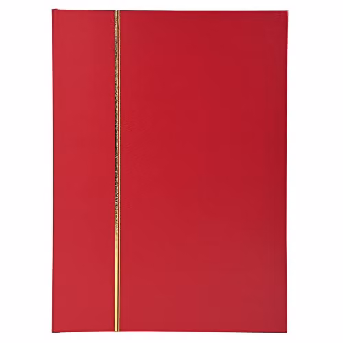 Exacompta Classic Stamp Album in Red Faux Leather, 16 Pages, W: 22.5 cm, H: 30.5 cm – 1