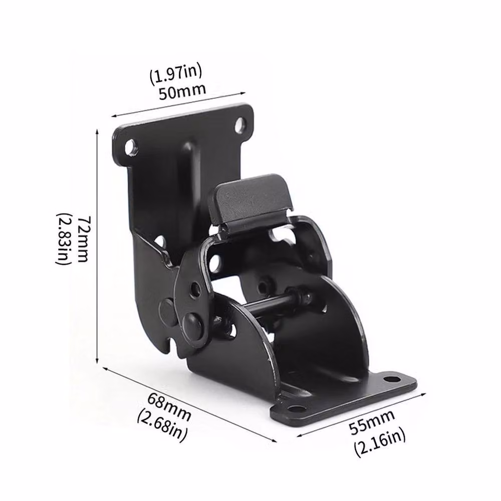 SPETLEK 4-Pack 90 Degree Self-Locking Folding Table and Chair Leg Hinges in Black – 2