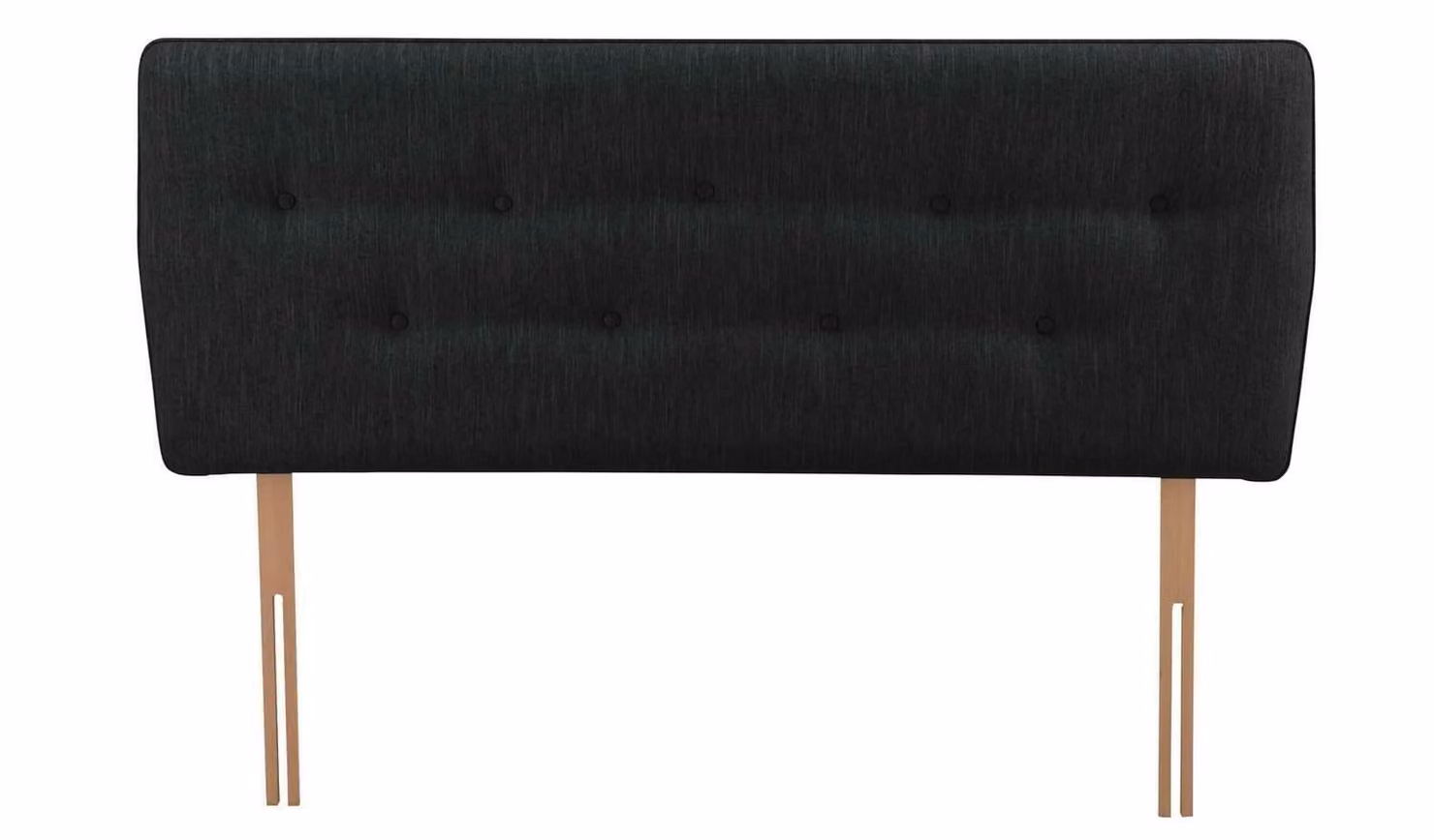 Skandi Scandinavian Upholstered Kingsize Headboard in Anthracite Grey, W/D/H: 180 x 150 x 50 cm
