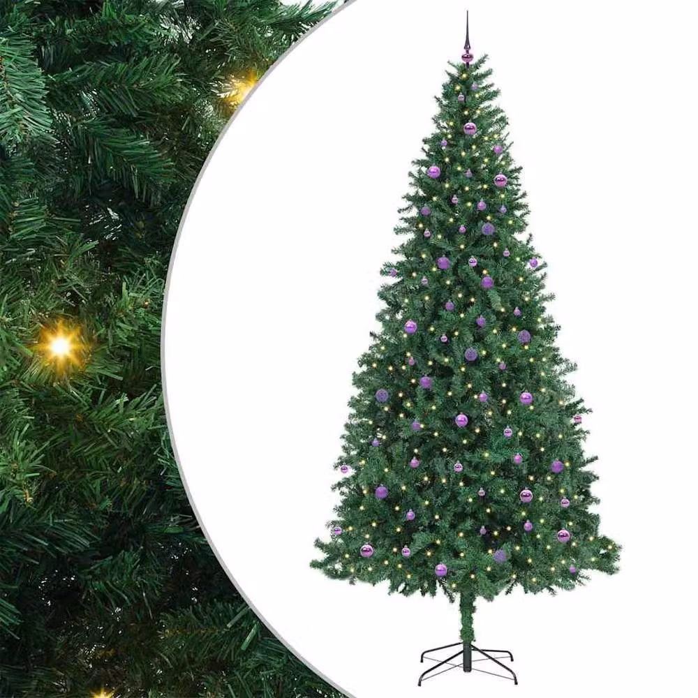 Berkfield Home Artificial Green Christmas Tree with 300 LEDs and Stand, Height: 300 cm – 2
