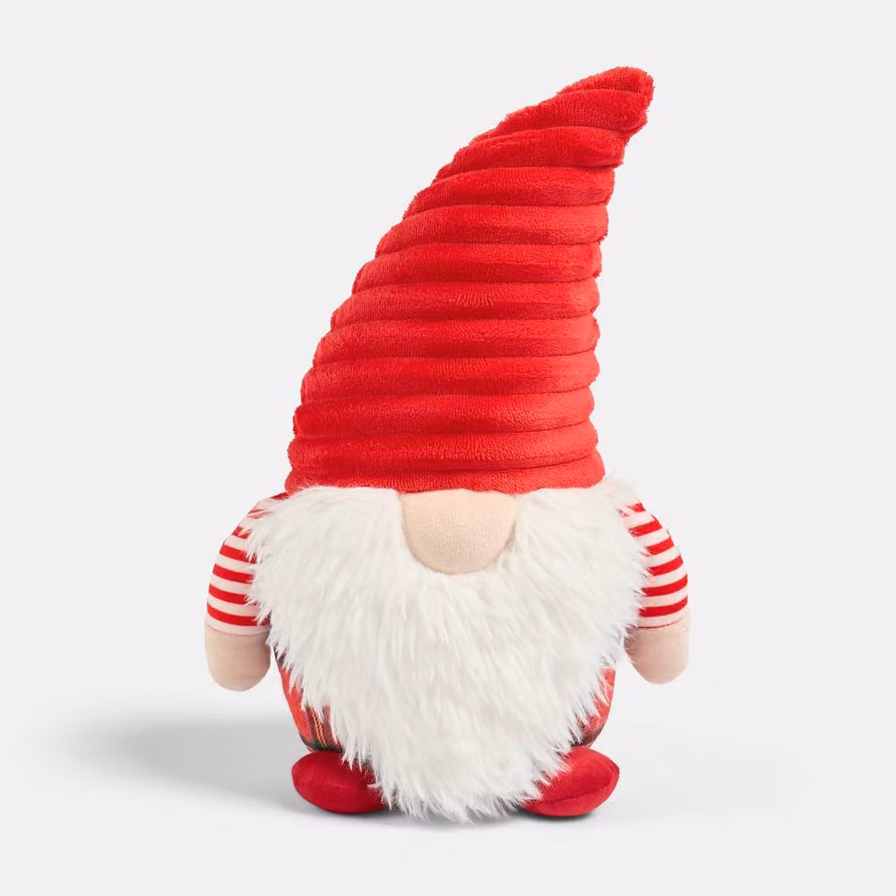 OHS Red Plush Christmas Gonk Shaped Scatter Cushion – 3