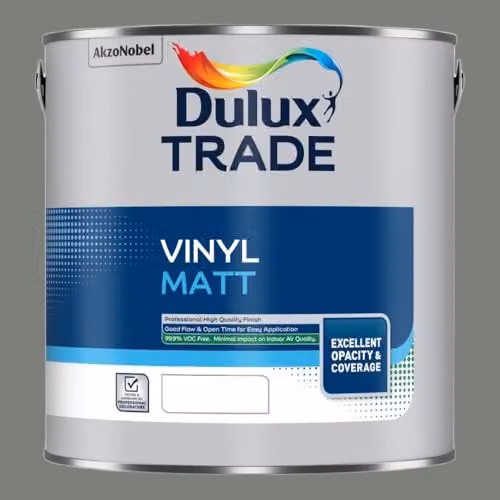 Dulux Trade Vinyl Matt Paint in Waxed Khaki, 2.5 l