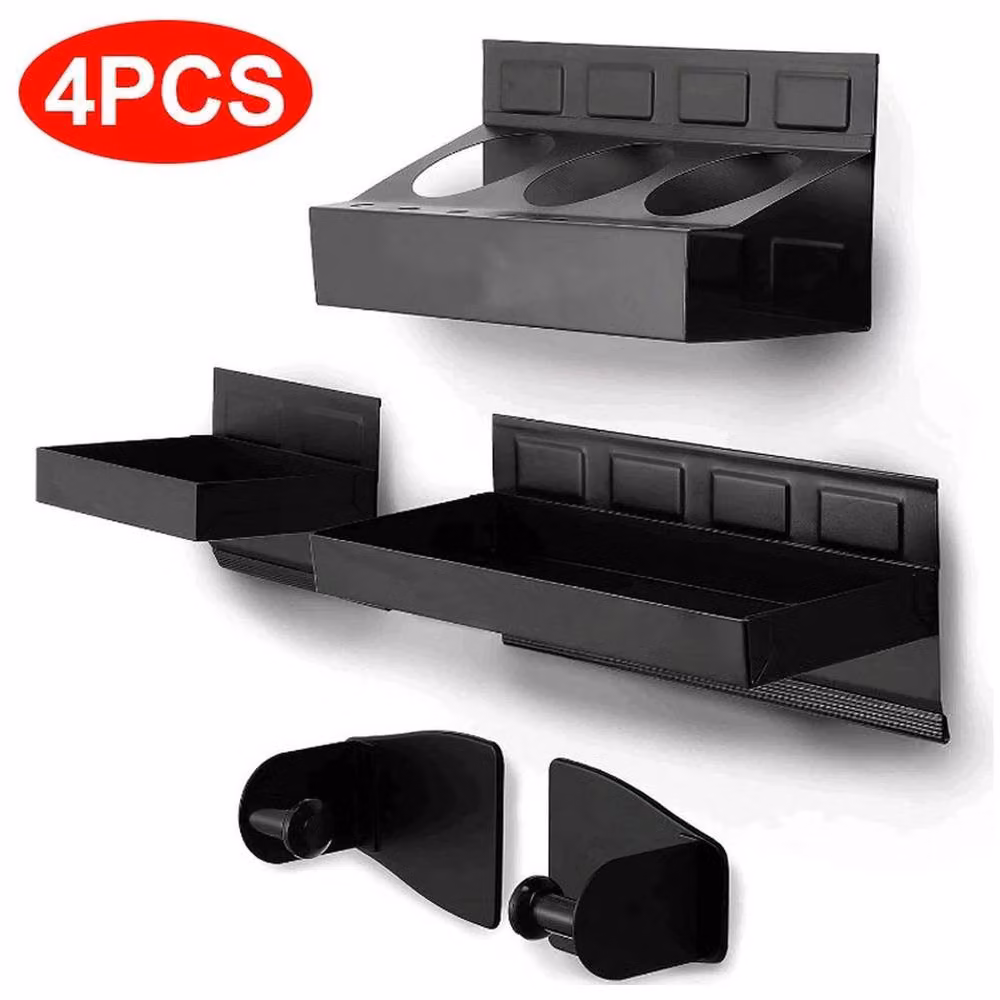 FLAVORA 4-Pack Magnetic Toolbox Shelf Tray, Black, Width: 50 cm – 2