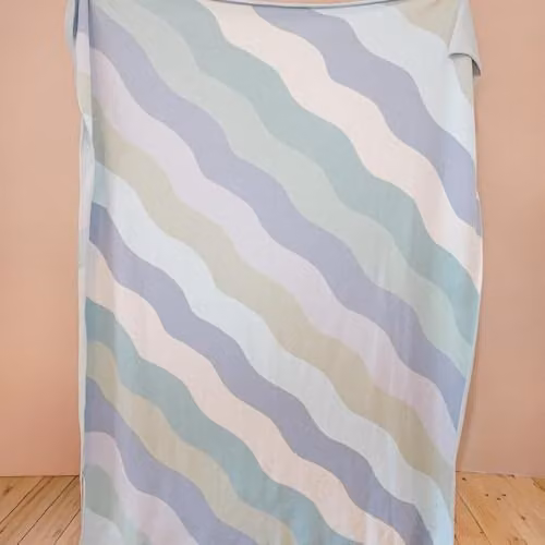 Yvonne Ellen Multicolour Striped Knitted Cotton Throw – 1