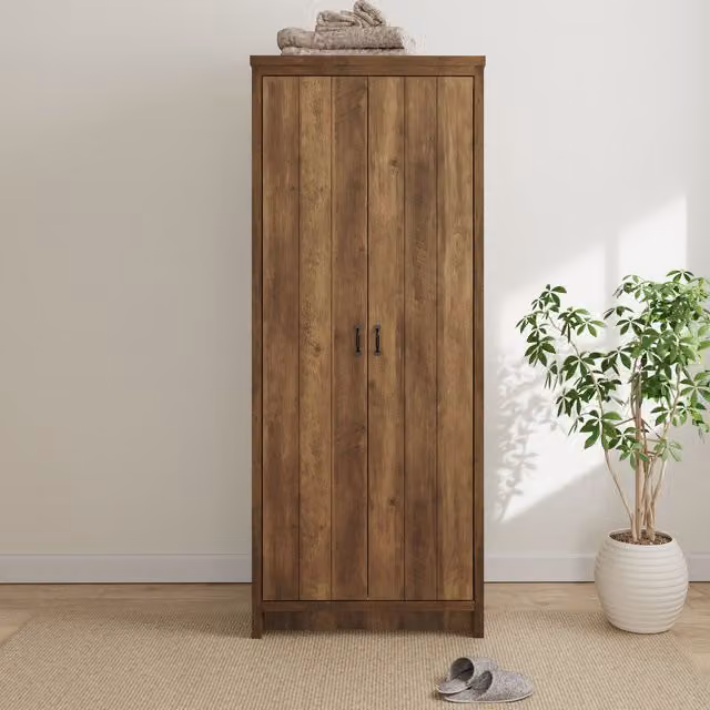 GFW Boston 2 Door Wardrobe in Knotty Oak