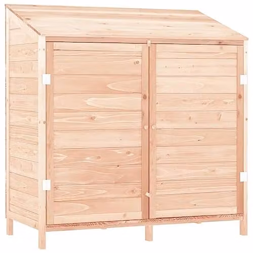 vidaXL Rustic Brown Garden Shed made of Solid Fir Wood, W/D/H: 102 x 52 x 112 cm