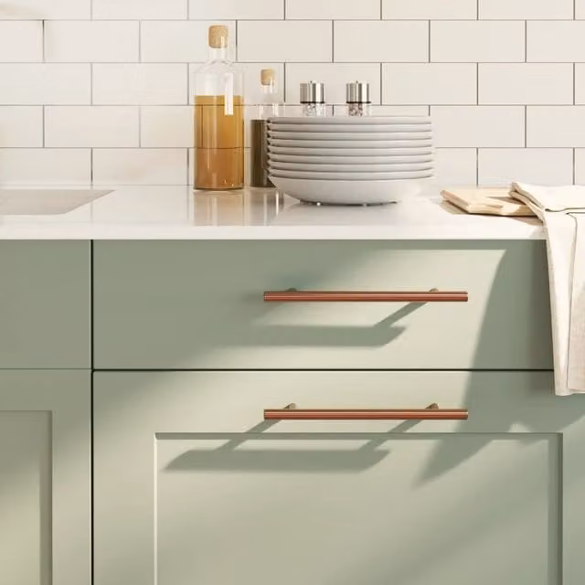 Berkfield Home 10-piece Bronze Stainless Steel Bar Cabinet Handles, Brown, 160 mm