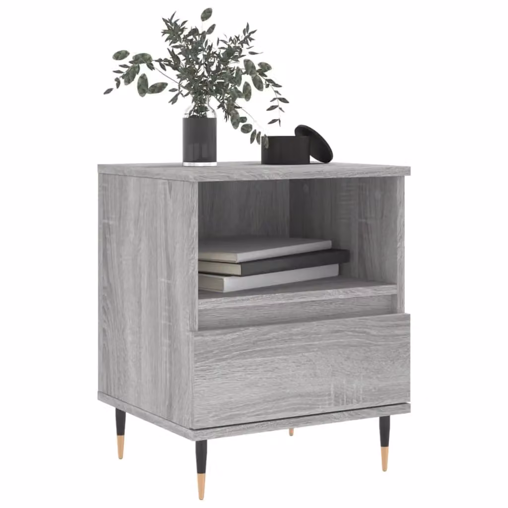 Berkfield Home Grey Sonoma Bedside Cabinet W/D/H: 40 x 35 x 50 cm – 3