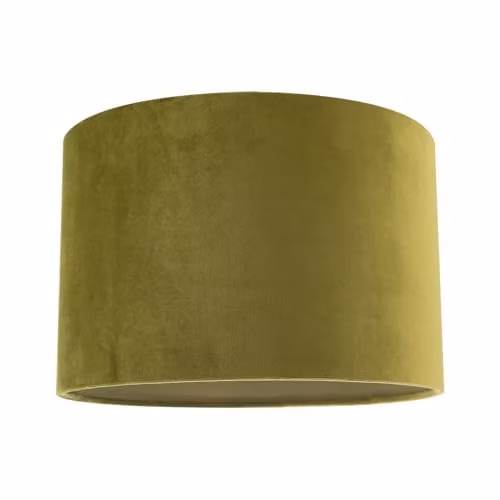 Happy Homewares Modern Round Fabric Lamp Shade in Green, Diameter: 30 cm