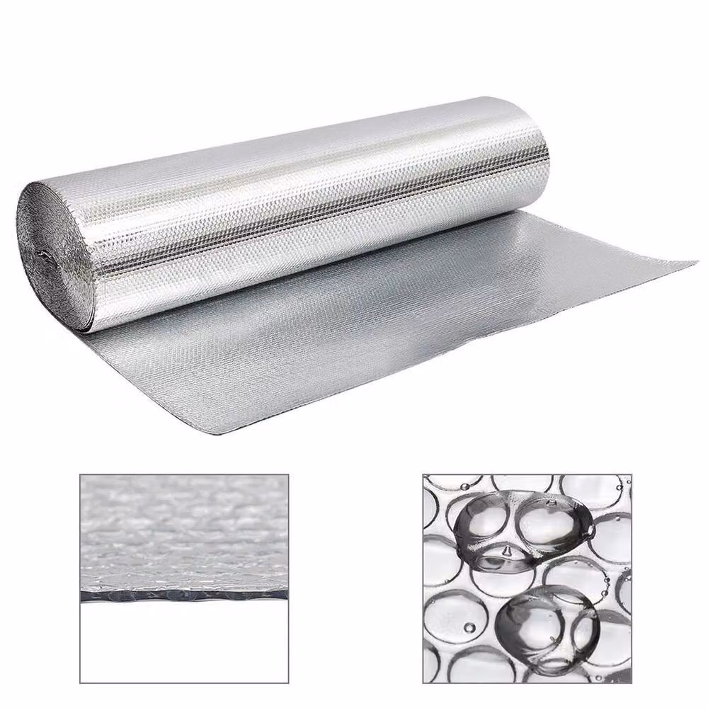 SPETLEK Double Aluminium Bubble Foil Insulation for Lofts, Caravans and Sheds, Silver, W/D/H: 1.2 x 40 m – 2