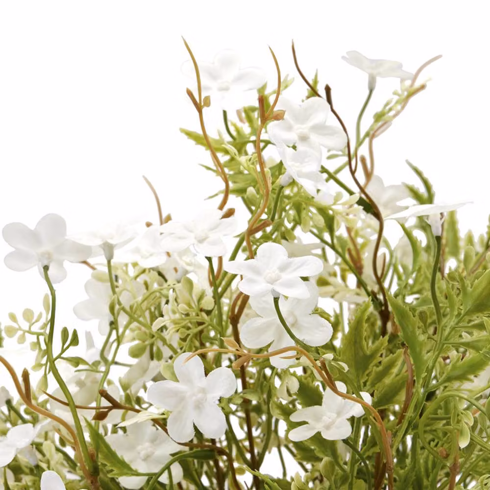 Lemon Pavilion Artificial Italian Bellflower in White and Green, W: 30 cm, D: 30 cm, H: 63 cm – 2