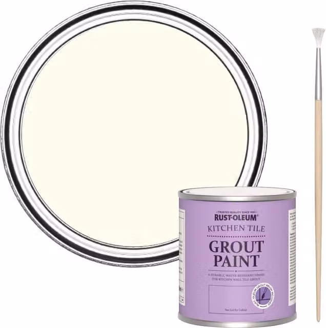 Rust-Oleum Kitchen Grout Paint in Antique White, 250 ml