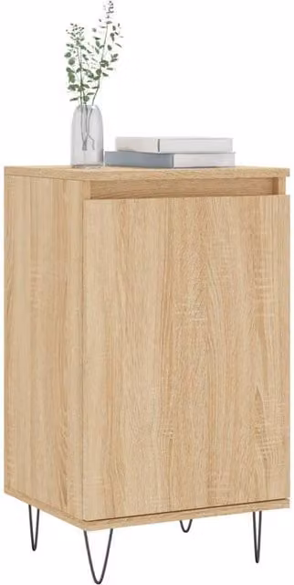 Berkfield Home Sonoma Oak Sideboard in Light Oak, W/D/H: 40 x 35 x 70 cm – 1
