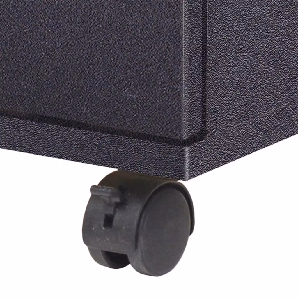 Berkfield Home Modern Black Drawer Unit with Castors W/D/H: 33 x 45 x 60 cm – 3