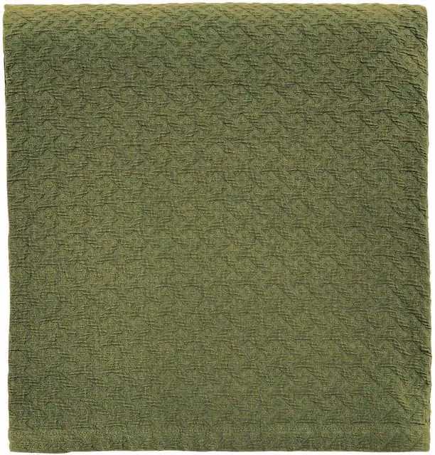 Ted Baker Diagonal T Matelasse Quilted Cotton Throw in Green – 1