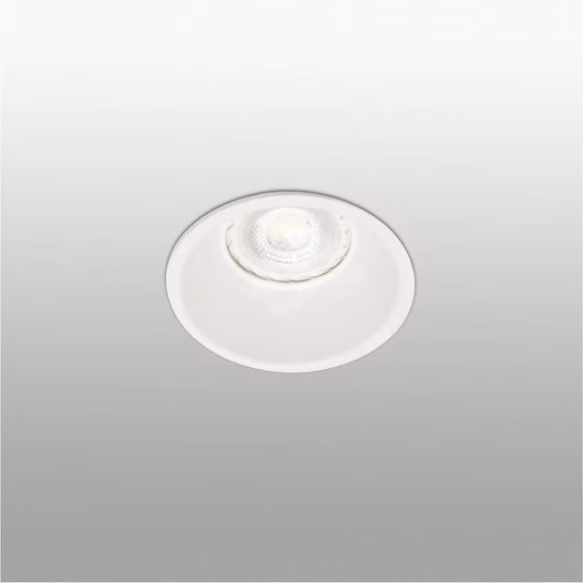 Faro Gas Round Recessed Spotlight in White