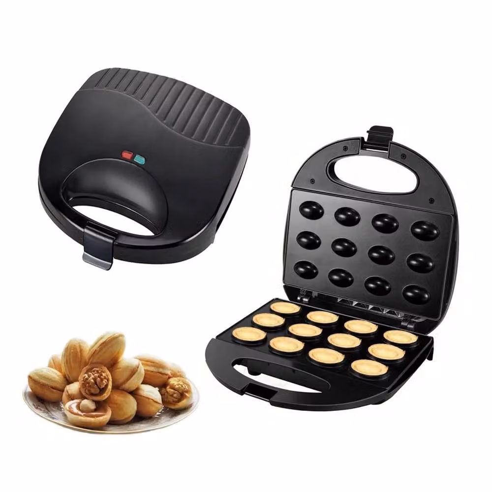 Ventryn 750W Electric Walnut Cake Maker with Non-Stick Nut Waffle Mould in Black – 4