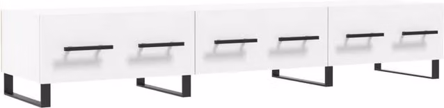 Berkfield Home Modern White TV Cabinet W/D/H: 150 x 36 x 30 cm – 1