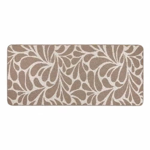 My Mat Sculptured Patterned Rain Drop Mink Runner, W: 67 cm, L: 150 cm