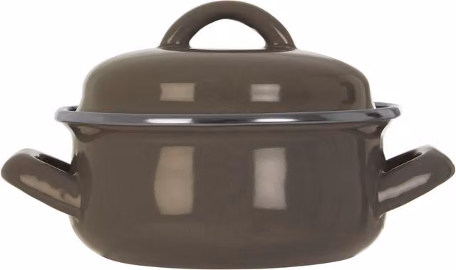 Orsina Porter Mini Casserole Dish, Grey and Silver, 12 cm Diameter – 1