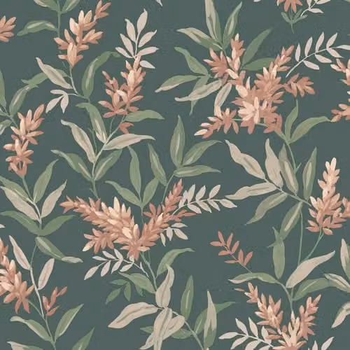 Belgravia Decor Olivia Pink and Sage Botanical Floral Wallpaper – 1