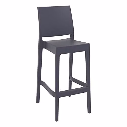 Netfurniture Spek Bar Stool 75 in Dark Grey