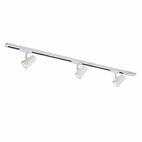 Netlighting Astley Modern 3 Light Ceiling Spotlight Bar GU10 in White