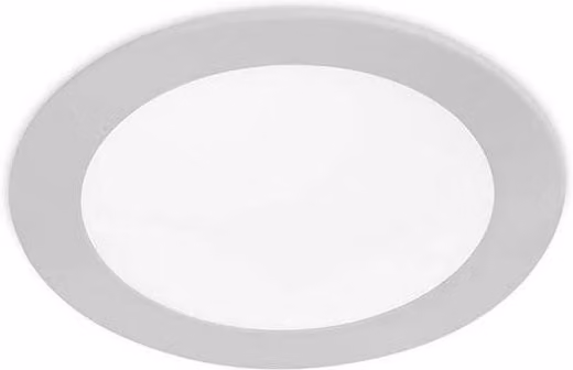 Netlighting Easy LED Round Recessed Downlight Panel, Grey, 12cm, 580lm, 4000K