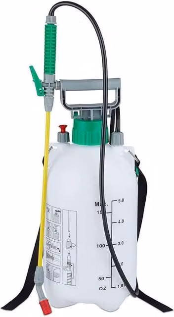 EONLION White Manual Garden Pressure Sprayer, 5 Litre