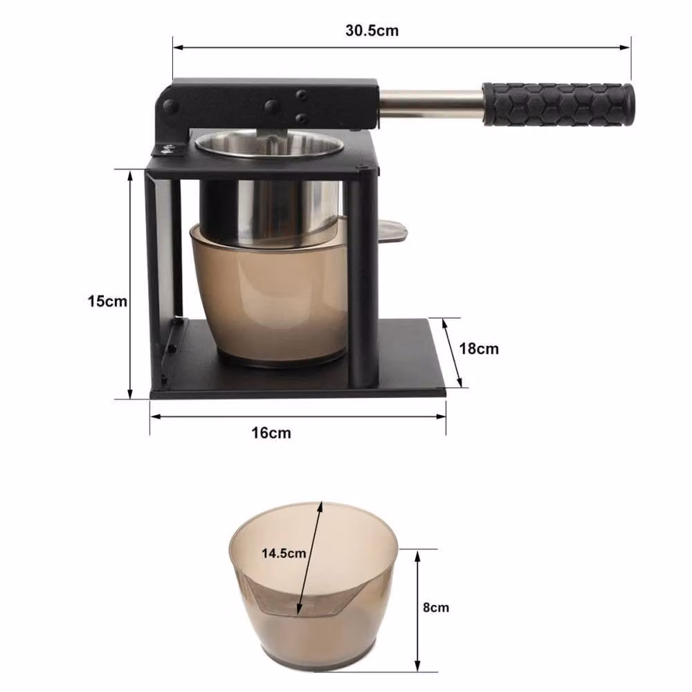 PAWNORA Stainless Steel Citrus Fruit Squeezer Press Machine in Black – 2