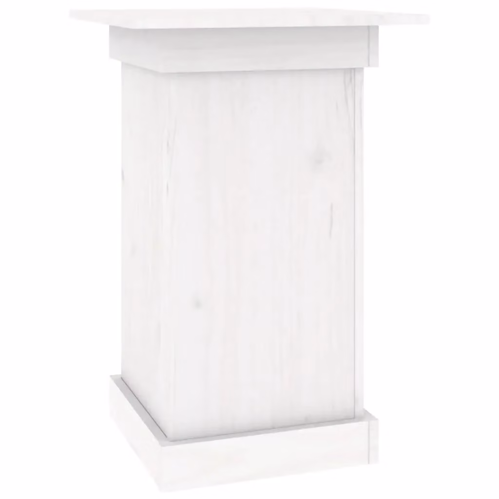 Berkfield Home White Pine Wood Flower Stand, W/D/H: 40 x 40 x 60 cm – 2