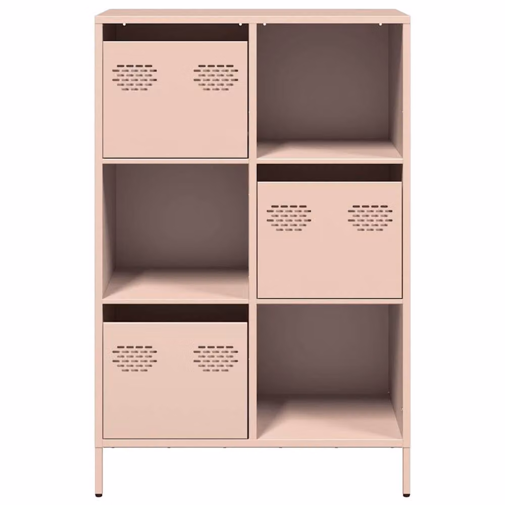Berkfield Home Pink Metal Highboard W/D/H: 68 x 39 x 103.5 cm – 3