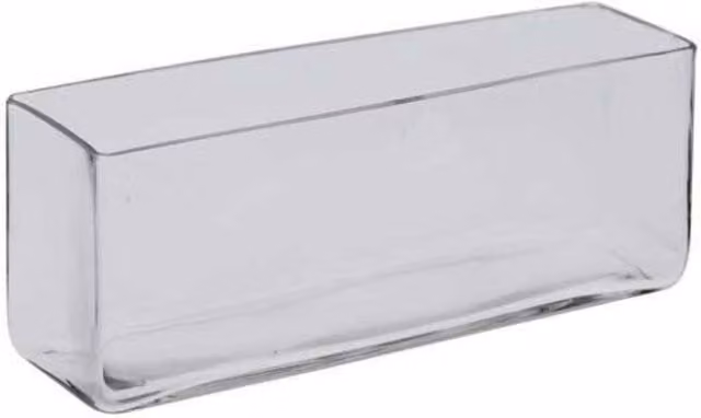 KDMD Clear Glass Trough Indoor Planter