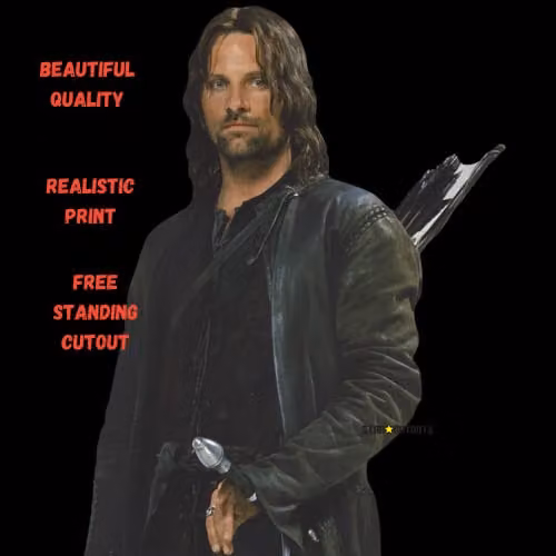 Star Cutouts SC4130 Aragorn Lord of the Rings Lifesize Cardboard Cutout, Height: 192 cm – 6