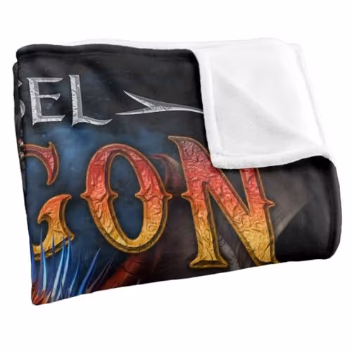 JQ Licensing Diesel Dragon Semi-Truck Super Soft Fleece Throw Blanket, White, W/D/H: 152 x 127 cm – 2