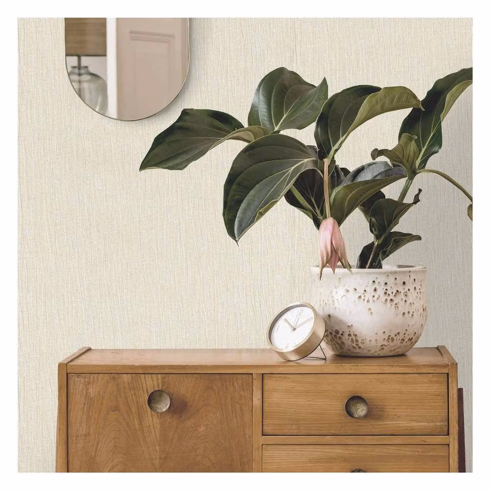 Holden Decor Loretta Textured Vinyl Wallpaper in Beige – 2