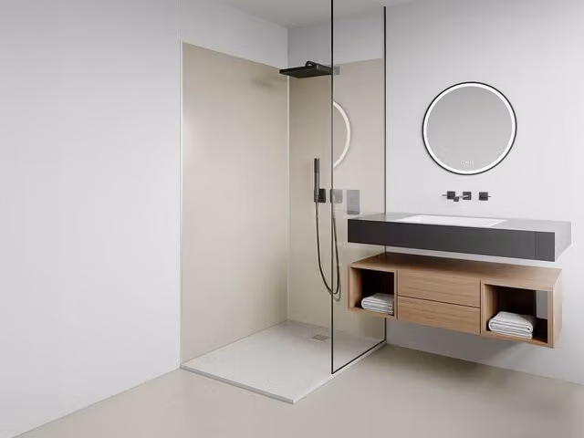 Itziar Set of 2 Beige Aluminum Wall Panels with Profiles W: 90 cm, D: 120 cm, H: 210 cm – 1